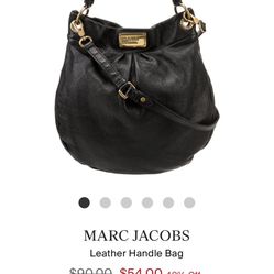 Vintage Marc Jacobs Black Leather Bag