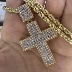 10K YELLOW GOLD 4CT DIAMOND 