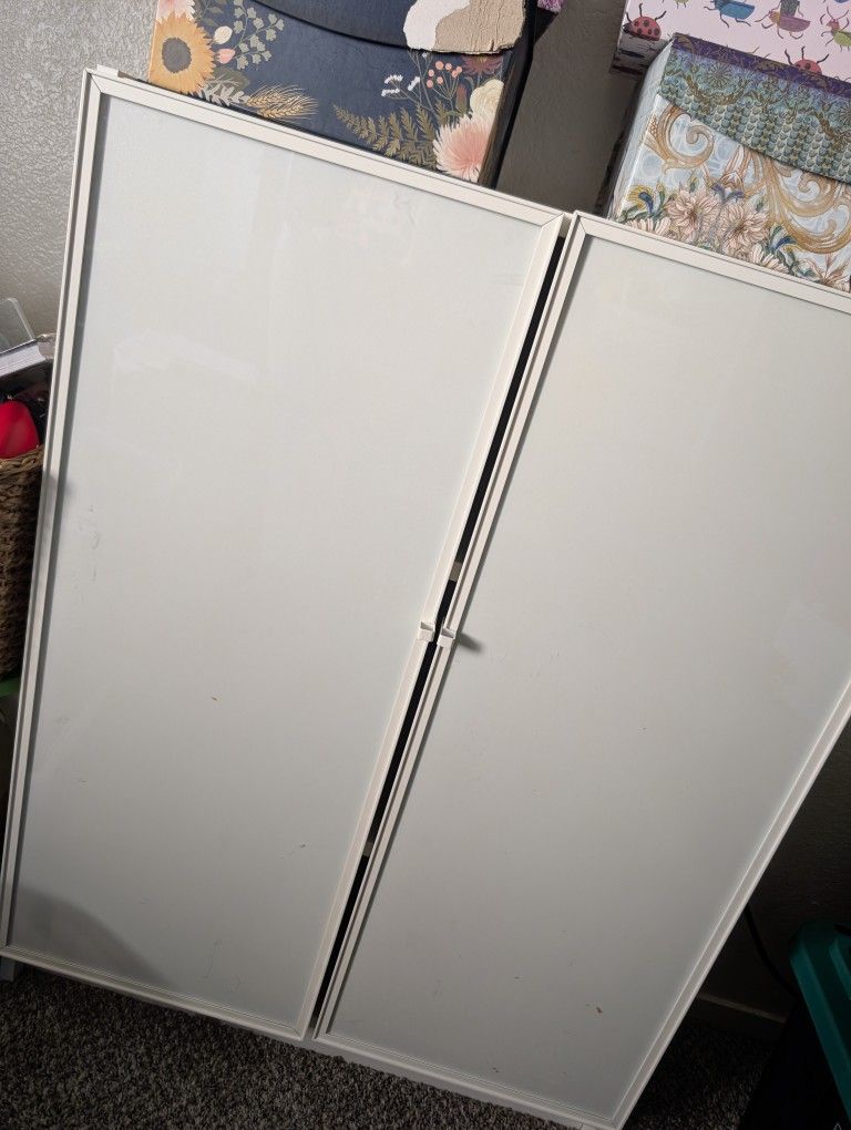 IKEA Bookshelf With Glass Display Doors