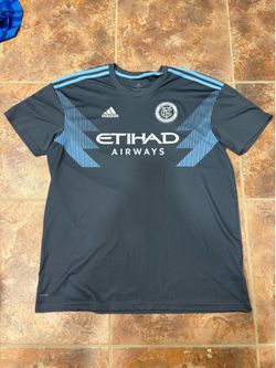 Adidas New York City FC 2018/2019 MLS Soccer Away Jersey  XL Blue