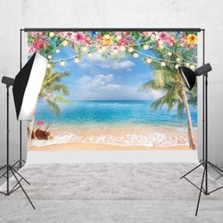 Brand New Haboke 10x8ft Summer Hawaiian Beach Photography Backdrop
