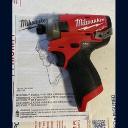 Milwaukee New 1/4” Impact Surge Hydraulic 