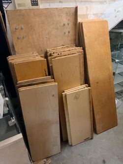 Wooden shelves assorted sizes
