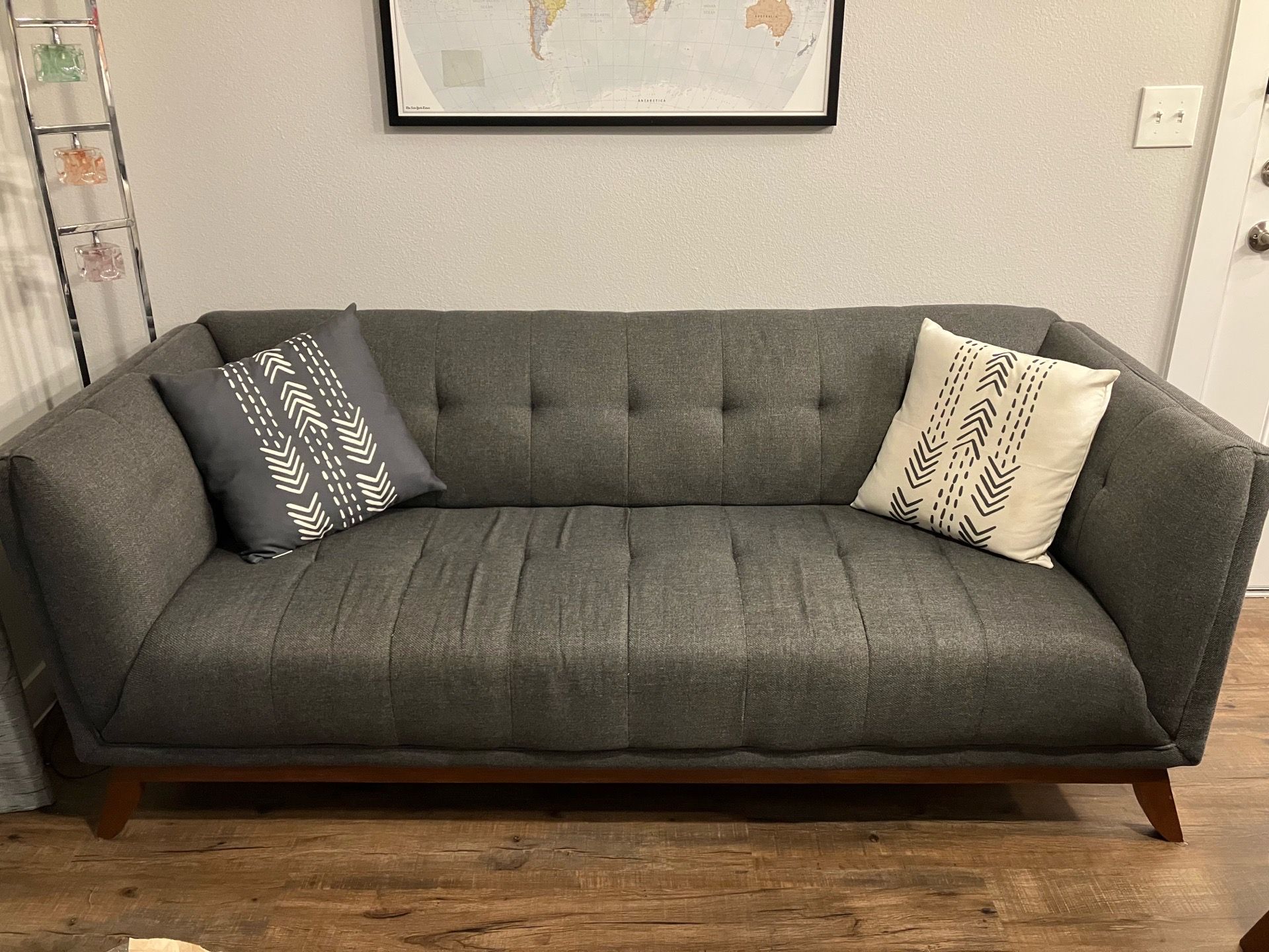 Gray Couch and Loveseat
