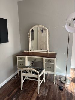 Antique Vanity w/ Stool