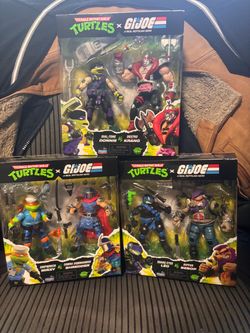 TMNT x G.I. Joe Action Figure 2-Pack Set of 3