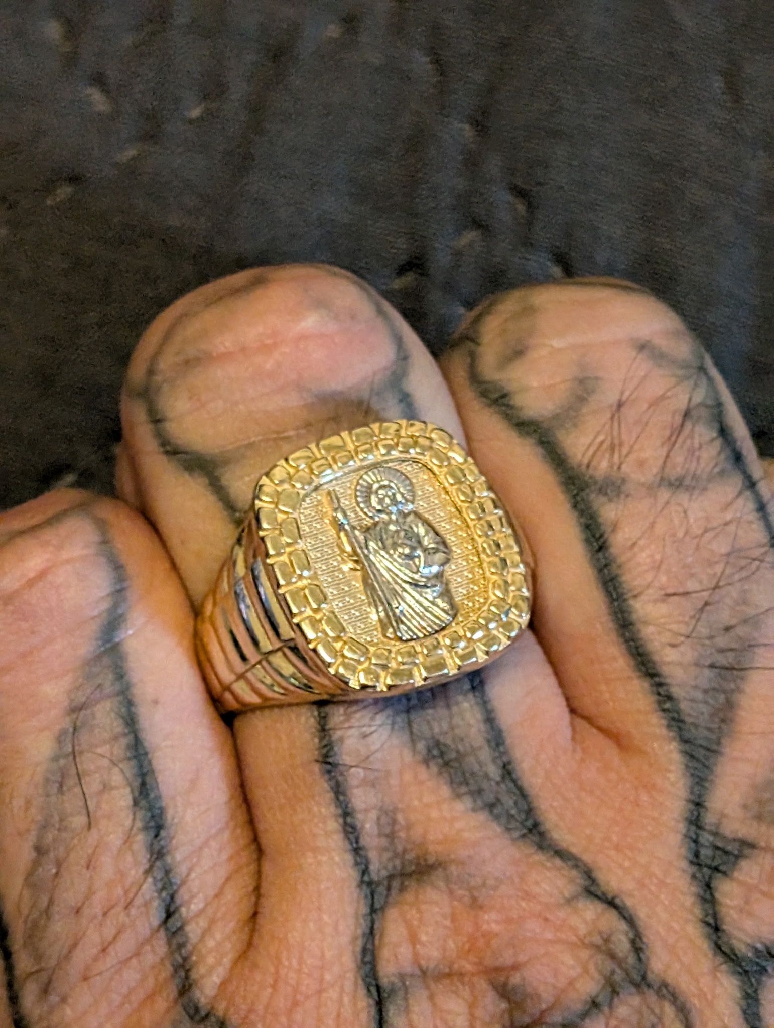 14K San Judas Gold Ring