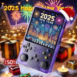 Open source r36s  handheld video game console Linux system  3.5 in IPS screen