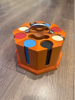 Wooden Poker Chip Set