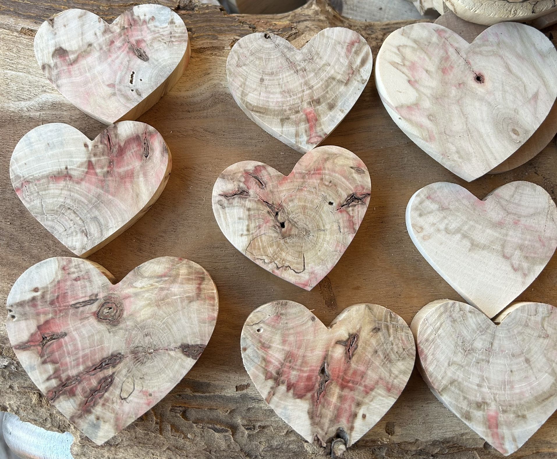 Small Wooden Hearts