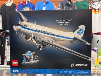 LEGO Icons Boeing Douglas DC-3 Pan Am Airliner 11378 1903 Pieces 18+ Sealed