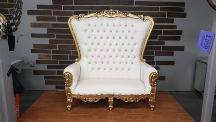 Gold throne sofa