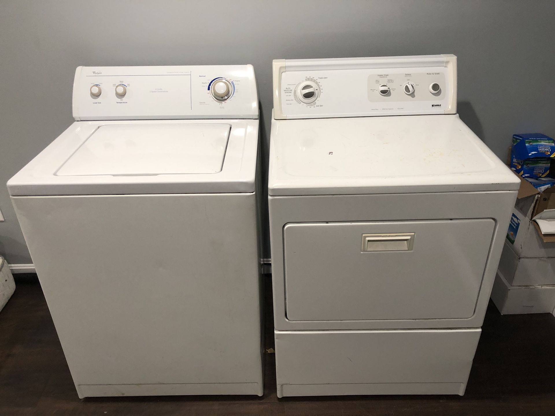 Whirlpool Washer & Kenmore Dryer