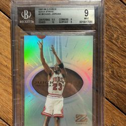 1997 Z Force Michael Jordan Quick Strike BGS 9