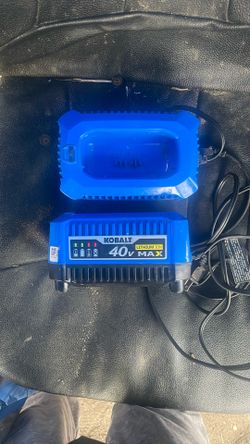 2 KOBALT 40v MAX Battery Charger (no Batteries)