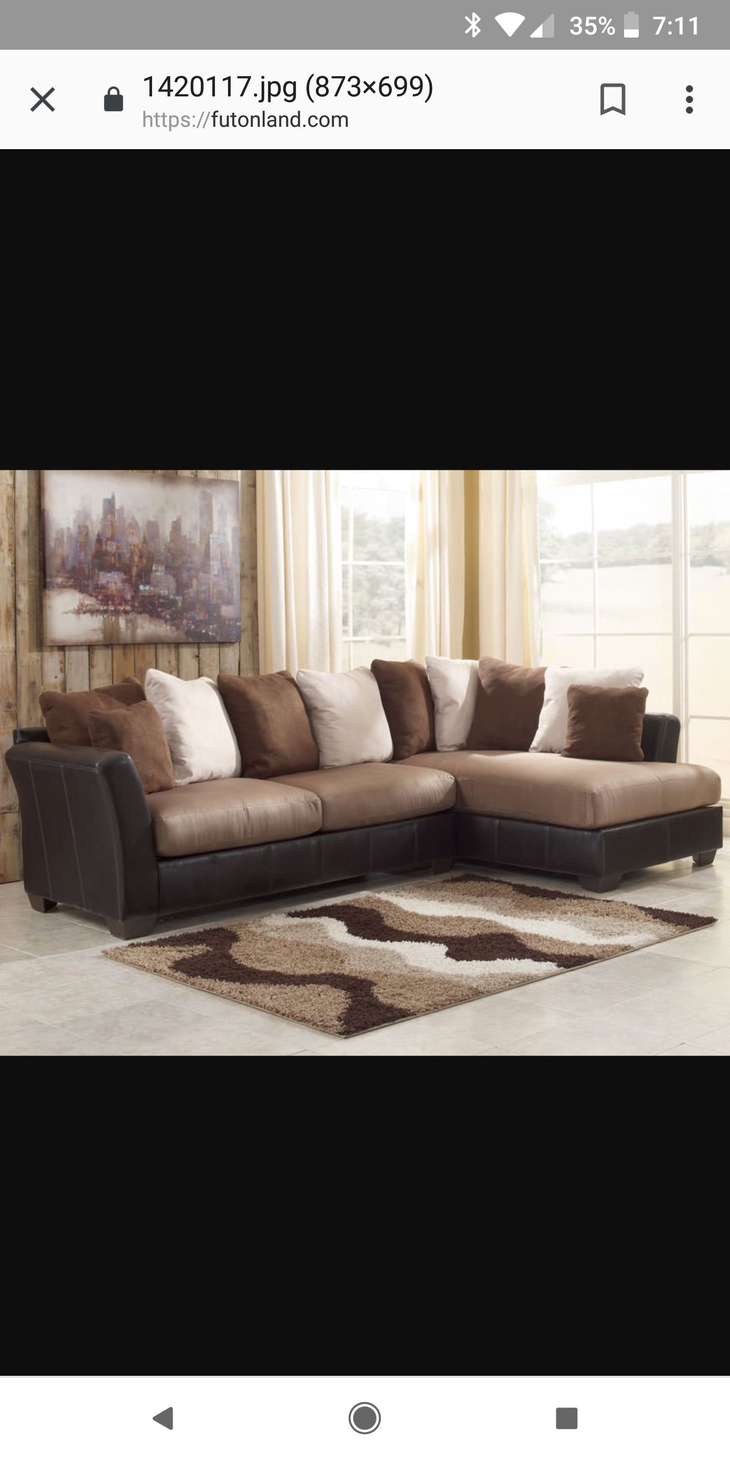 Brown Sectional (Ashley Furniture)