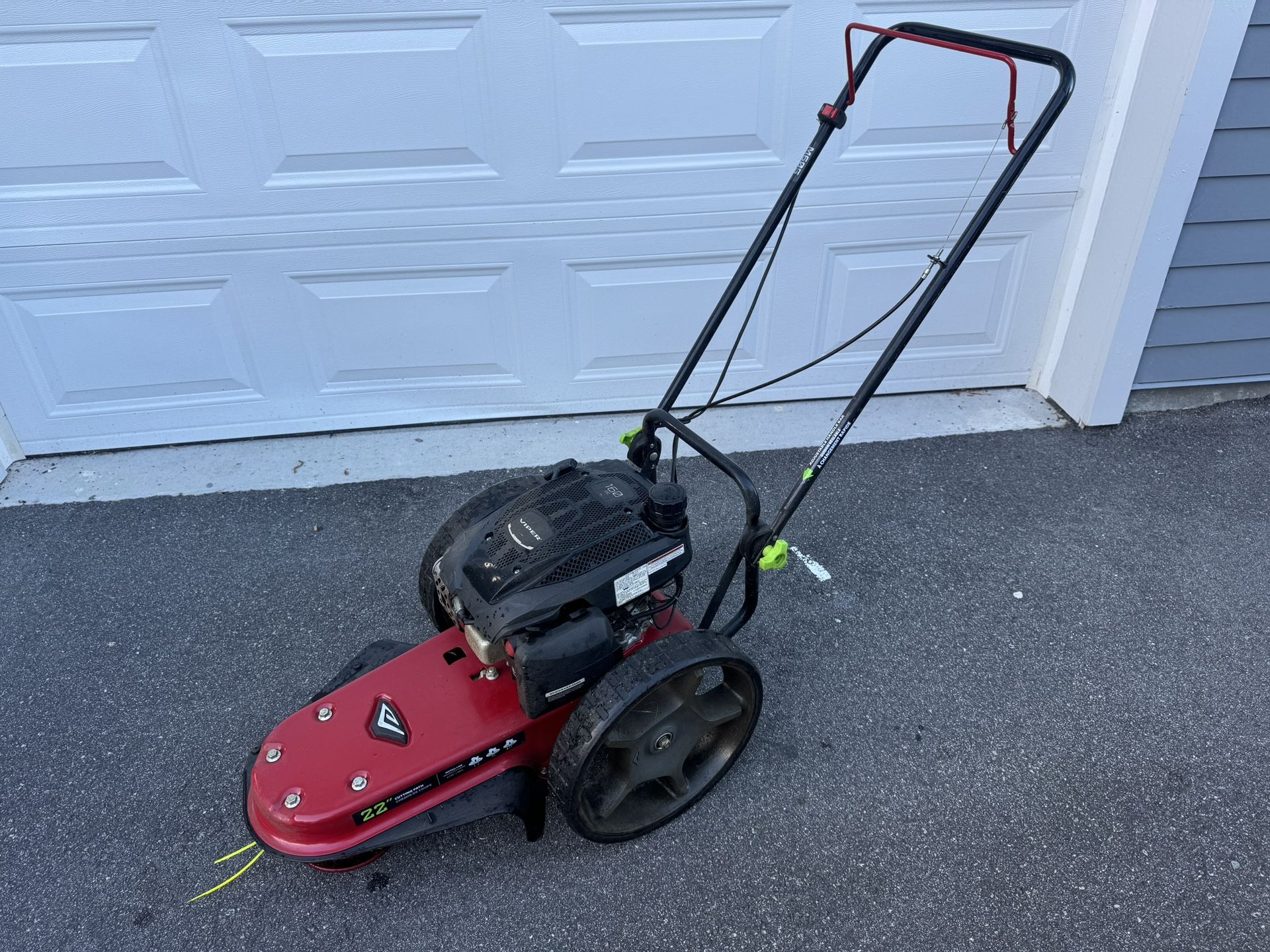 Walk Behind String Trimmer Used Only A Few Times