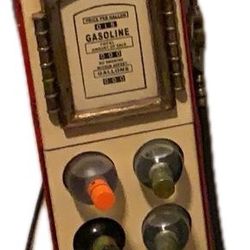 Route 66 Gas pump With Light And Wine Rack 