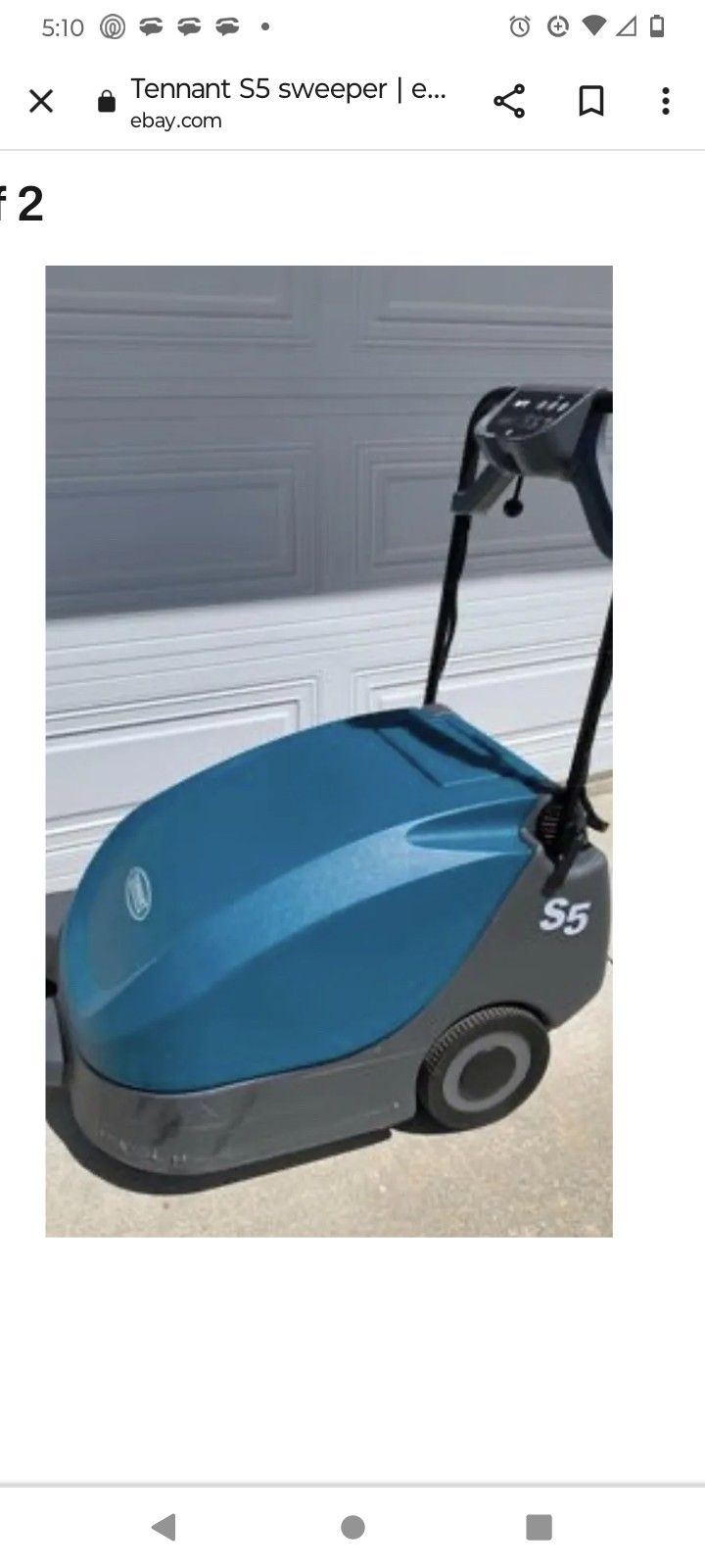 Tennant Walk Behind Floor Sweeper