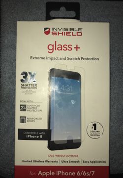 Iphone 7/6/8 Screen Protector INVISIBLE SHIELD Glass+Advanced Protection
