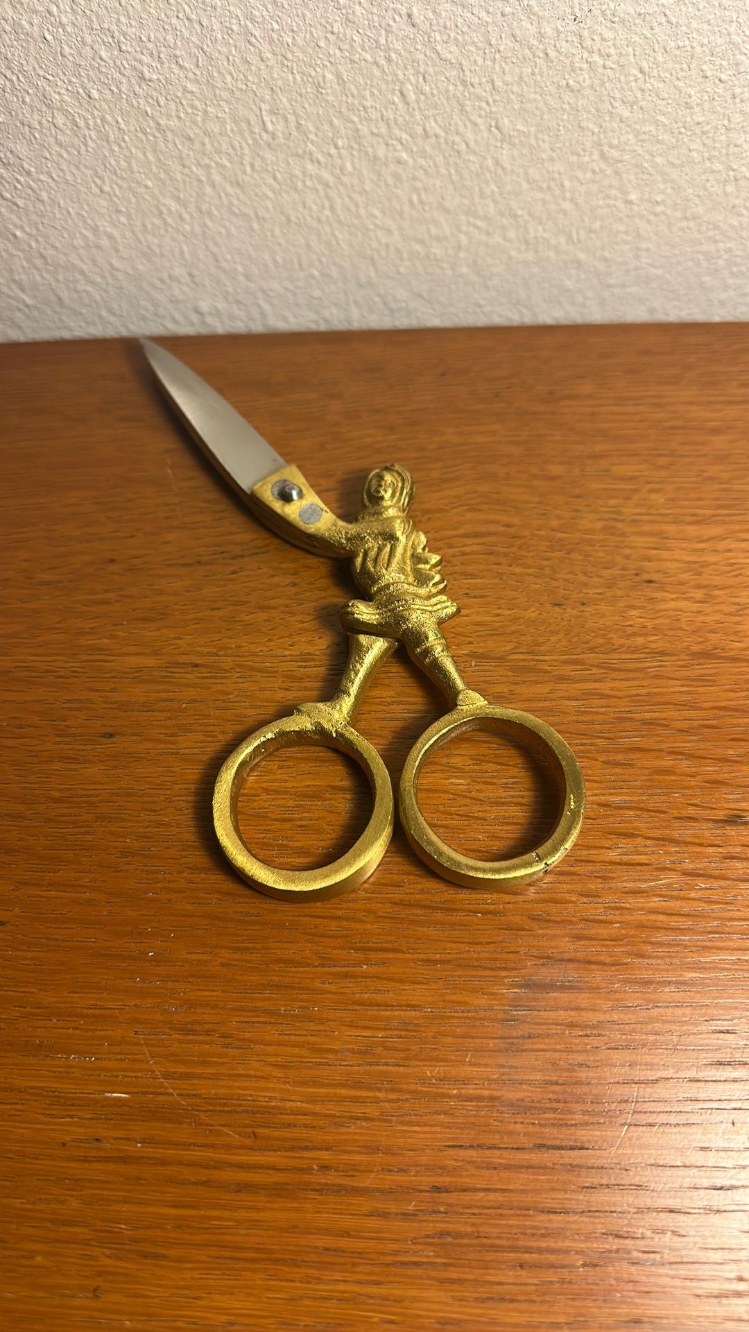 Heavy Brass Sewing Shears /!Vintage