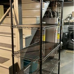 5 tier Black wire rack


