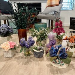 Artificial Flowers + Vases