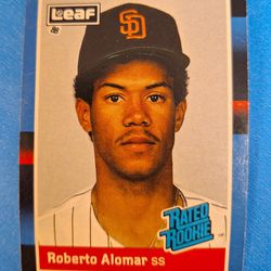 1988 Leaf Roberto Alomar Rated Rookie Card # 34 [NMM]