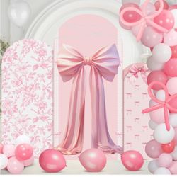 3 Pink Bow Floral Arch Covers!!! 