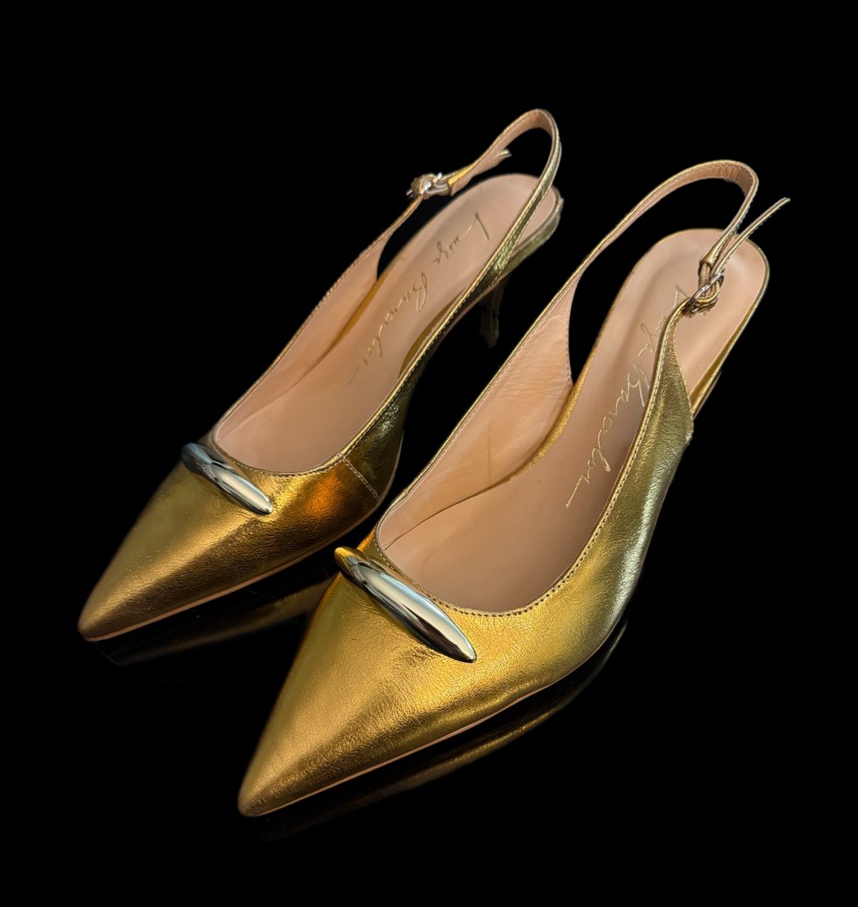 Luiza Barcelor Woman’s heels Size 7B Made In Brazil 