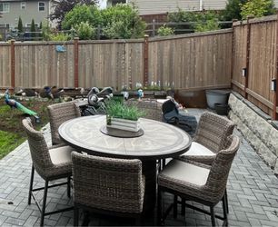 High chair table set outdoor