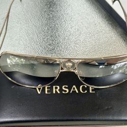 Versace Black and Gold Sunglasses