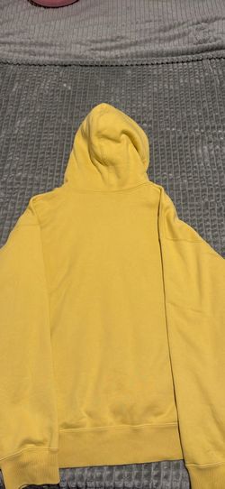Nike Solo Swoosh Fleece Pullover Hoodie Yellow Men's