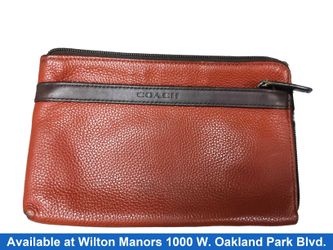 Coach Pouch Wallet Red Wallet
