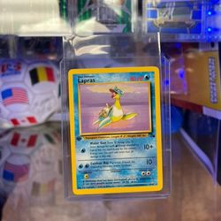 Lapras 1999 1st Edition Fossil- Non-Holo 25/62 Pokemon Card TCG RARE gem 