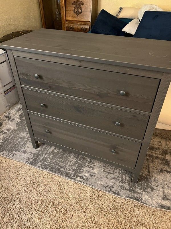 Grey IKEA "Hemnes" Dresser.