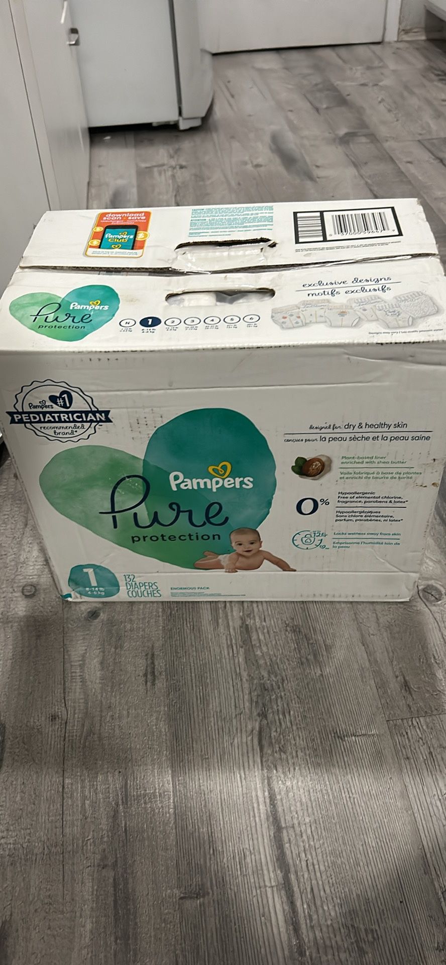 Pampers Pure Protection Diapers (132) Count