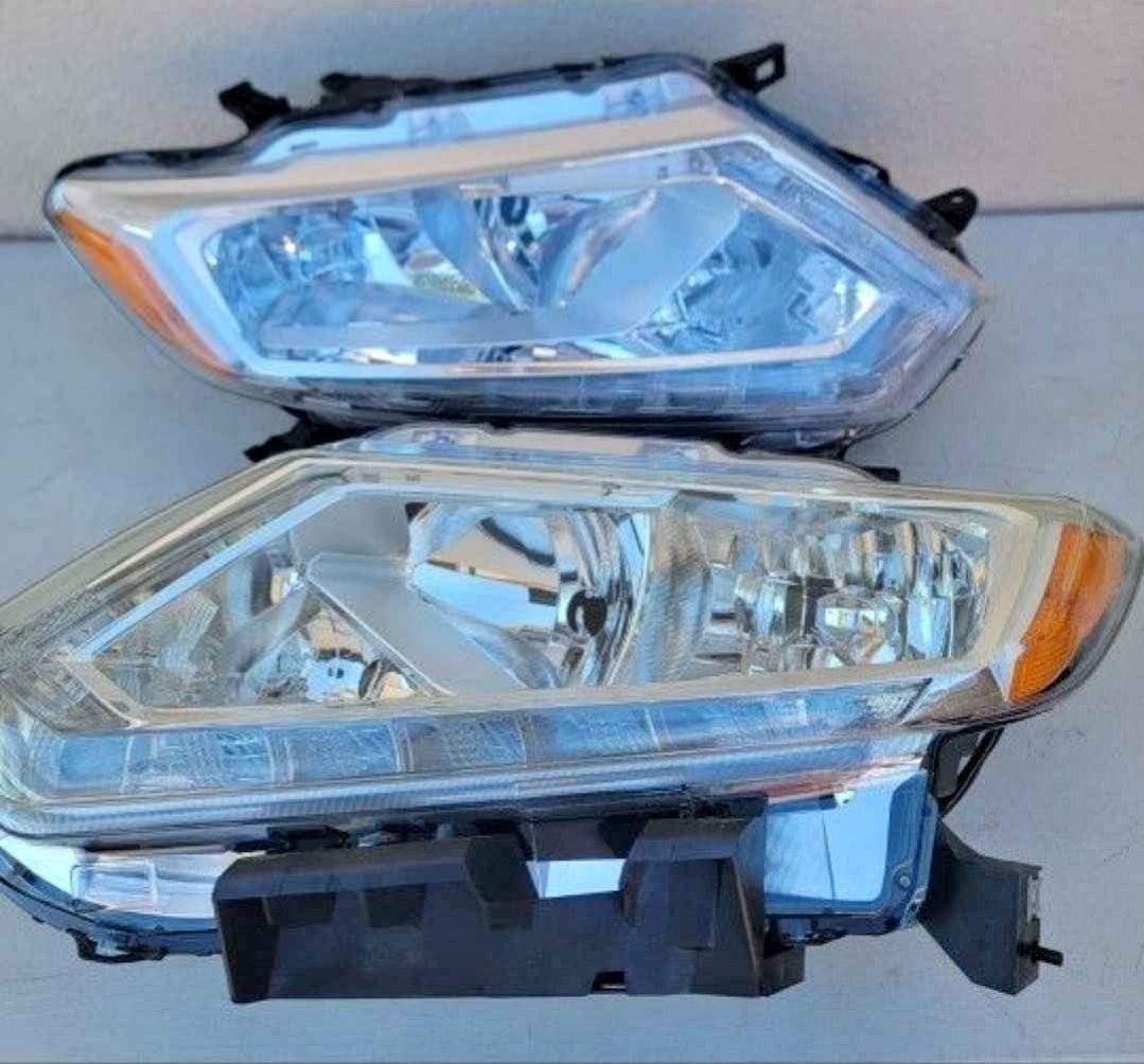 14-16 Nissan Rogue Headlights Luces Calaveras Micas Faros Focos Faroles Headlamps