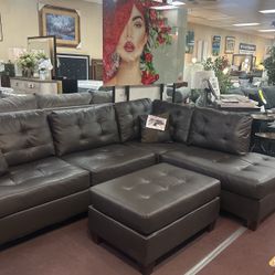 Sectional With Ottoman