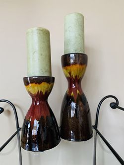 Pillar Candle Holders -set of 2