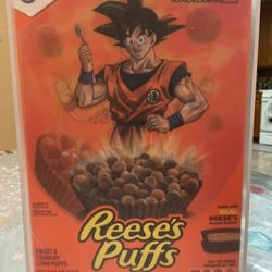 REESE’S PUFFS x DRAGON BALL Z Limited Edition Holographic Cereal Box