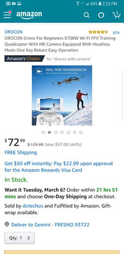 Drocon X708W 720p camera