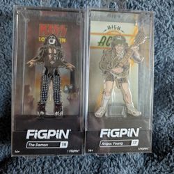 Figpin Rock Acdc And Kiss Demon And Angus Both Locked