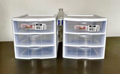 STORAGE ORGANIZER CONTAINERS 3 DRAWERS $5.00 Each