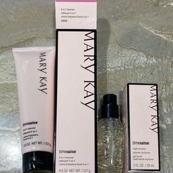 Mary Kay Timewise 3 in 1 Cleanser & Night Solution for Normal to Dry  Skin / New in Box 