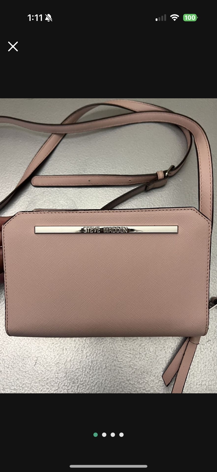 Baby Pink Steve Madden Small Crossbody Bag