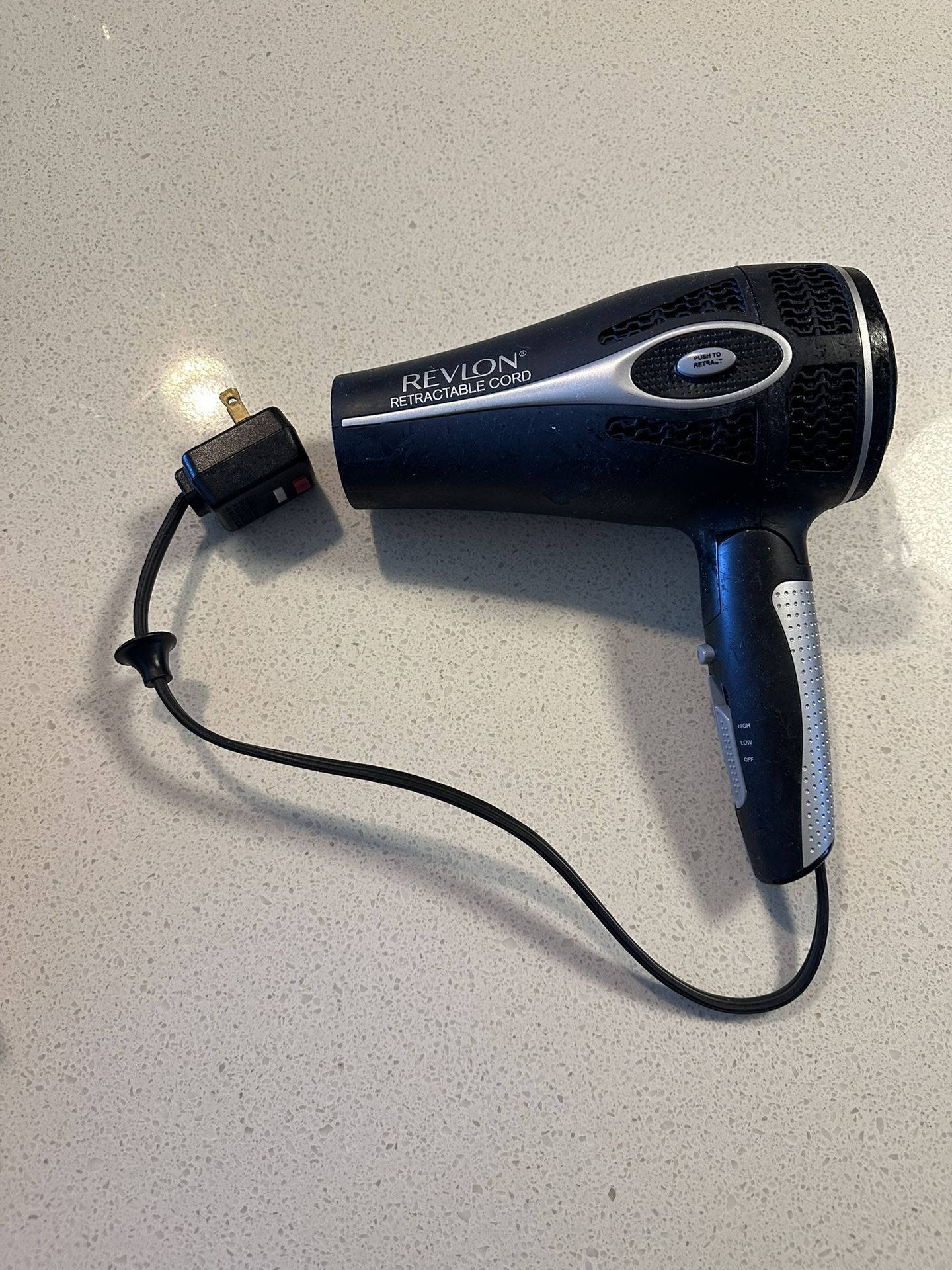 Revlon Hair Dryer With Retractable Cord