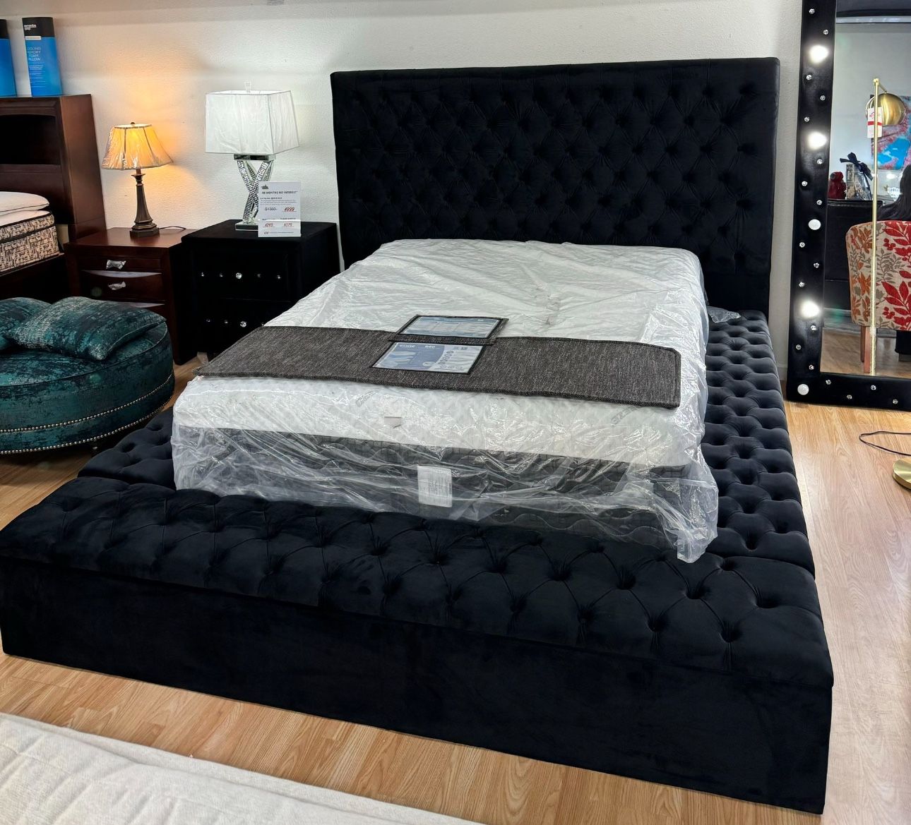 NEW QUEEN AND KING STORAGE BED WITH PROMOTIONAL BEDROOM
