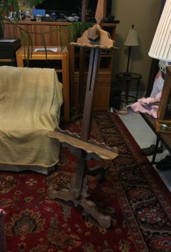 Easel for displaying art work $75.00 part of a massive estate sale