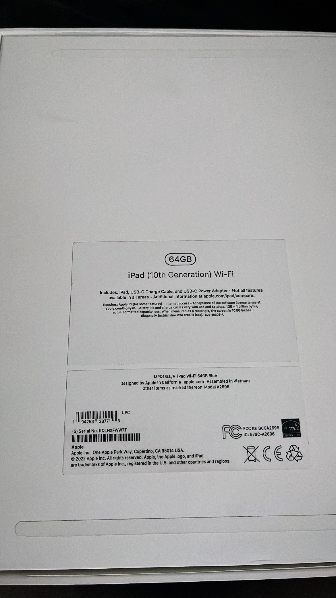 iPad 10th Generation